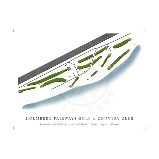 Holmberg Fairways - Kwajalein Atoll Course Map